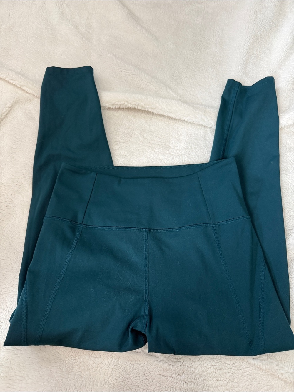 girlfriend collective Deep Teal High-Rise Leggings - Picture 4 of 4